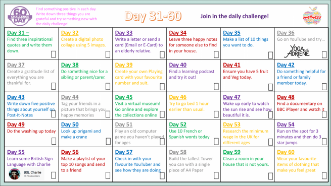 60 Day Wellbeing Challenge 2